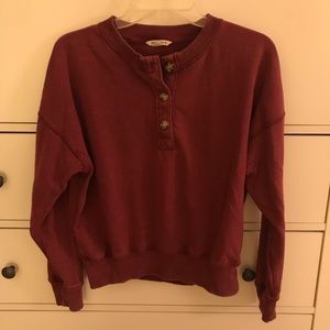 American Eagle button crewneck